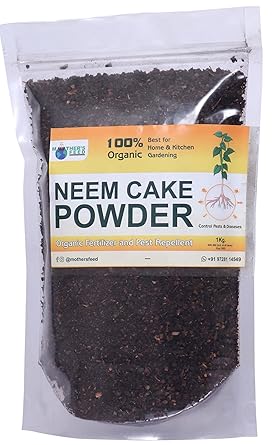 Mother's Feed Neem Cake Powder Organic Fertilizer and Pest Repellent for Plants (5 kg)