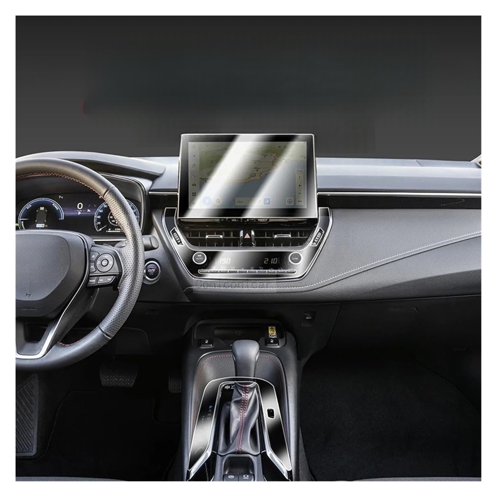 TPU-Schutzfolie Für Armaturenbrett Navigationsbildschirm Und Lufteinlass Für to&yota Corolla Cross Hybrid 2023/2022 – Kratzfest Displayfolie