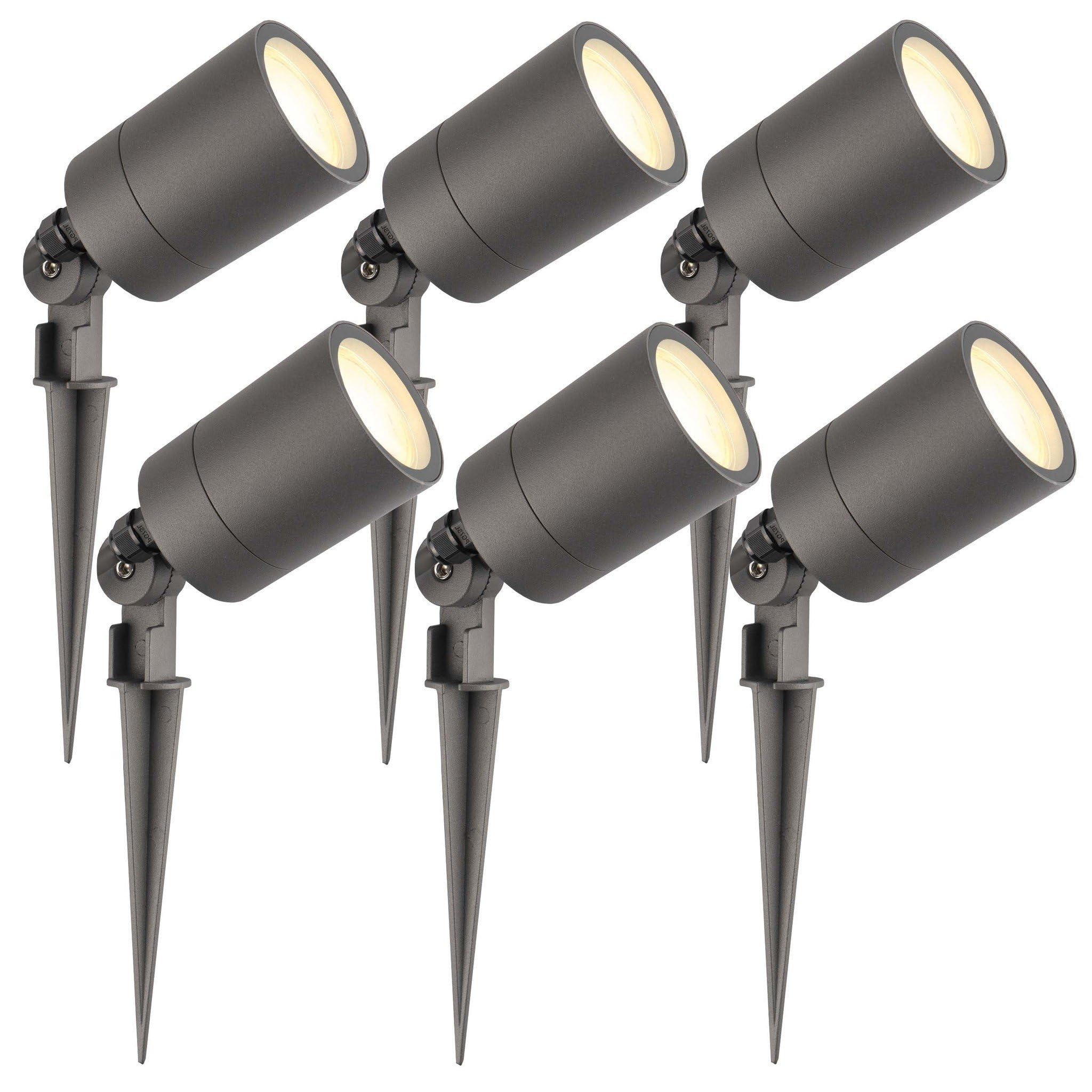 Ledvion 6 Pack Garden LED Lights IP65 3W 2700K GU10 dimmable