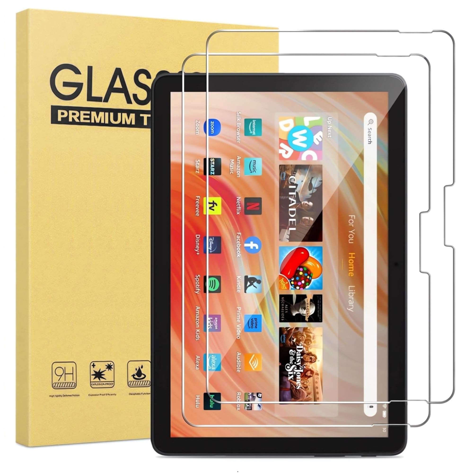 Photo 1 of [ 2 Pack] Tempered Glass Screen Protector for Microsoft surface Pro 11 2024 / Surface pro 10 / Pro 9 / Pro 8 / Pro X Tablet shockproof high Definition Clear Protector (13 Inch surface Pro 2024/22/21)
