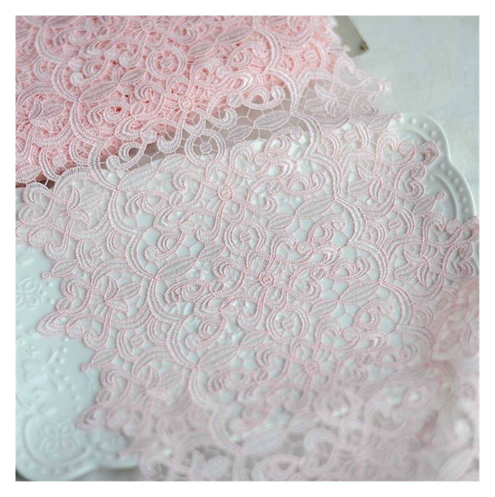 Dentelle en polyester soluble SD802 ruban de 2 mètres pour mercerie et loisirs créatifs