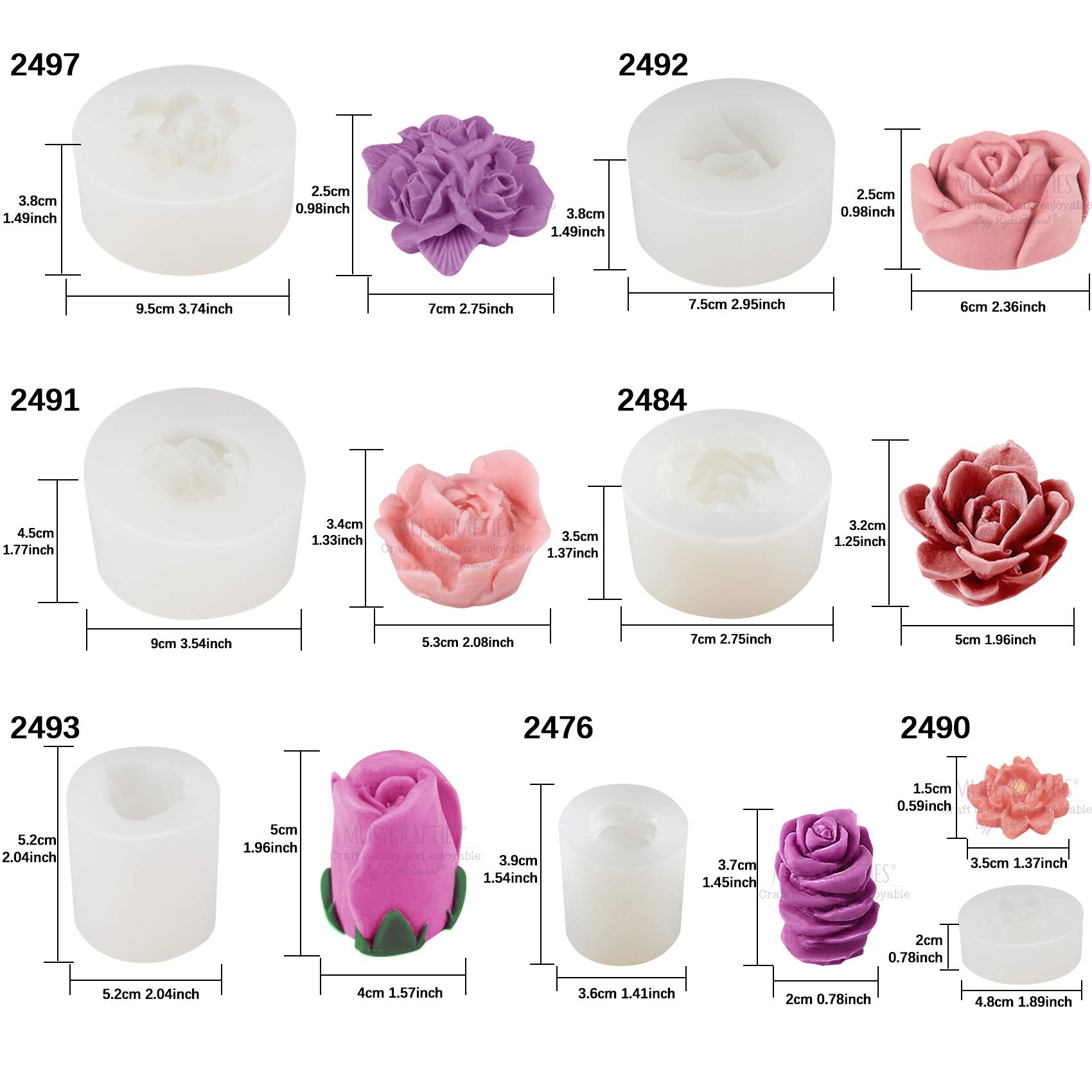 Moules En Silicone Pour Dés à Jouer (D4, D6, D8, D10, D12, D20, D24) - Lot De 20 Moules Réutilisables - Pour Résine, Chocolat, Savon