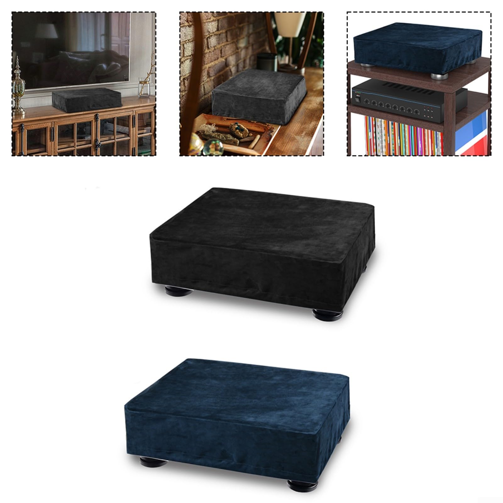 Copertura antipolvere per giradischi, impermeabile, leggera, in spandex, per giradischi AT-LP120XUSB, resistente ai graffi (nero)