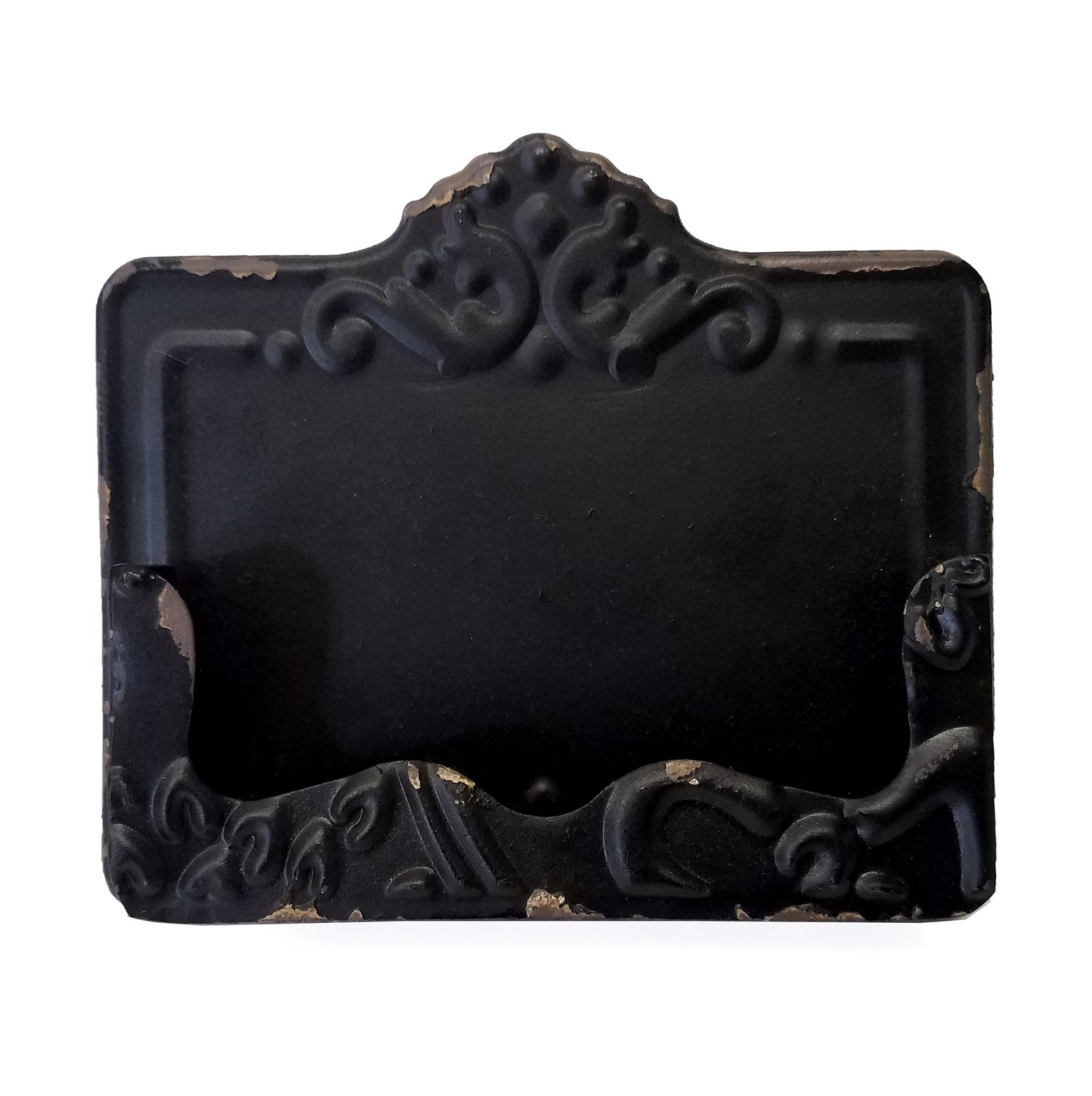 CTW Vintage Pressed Metal Business Card Holder Black (530167)