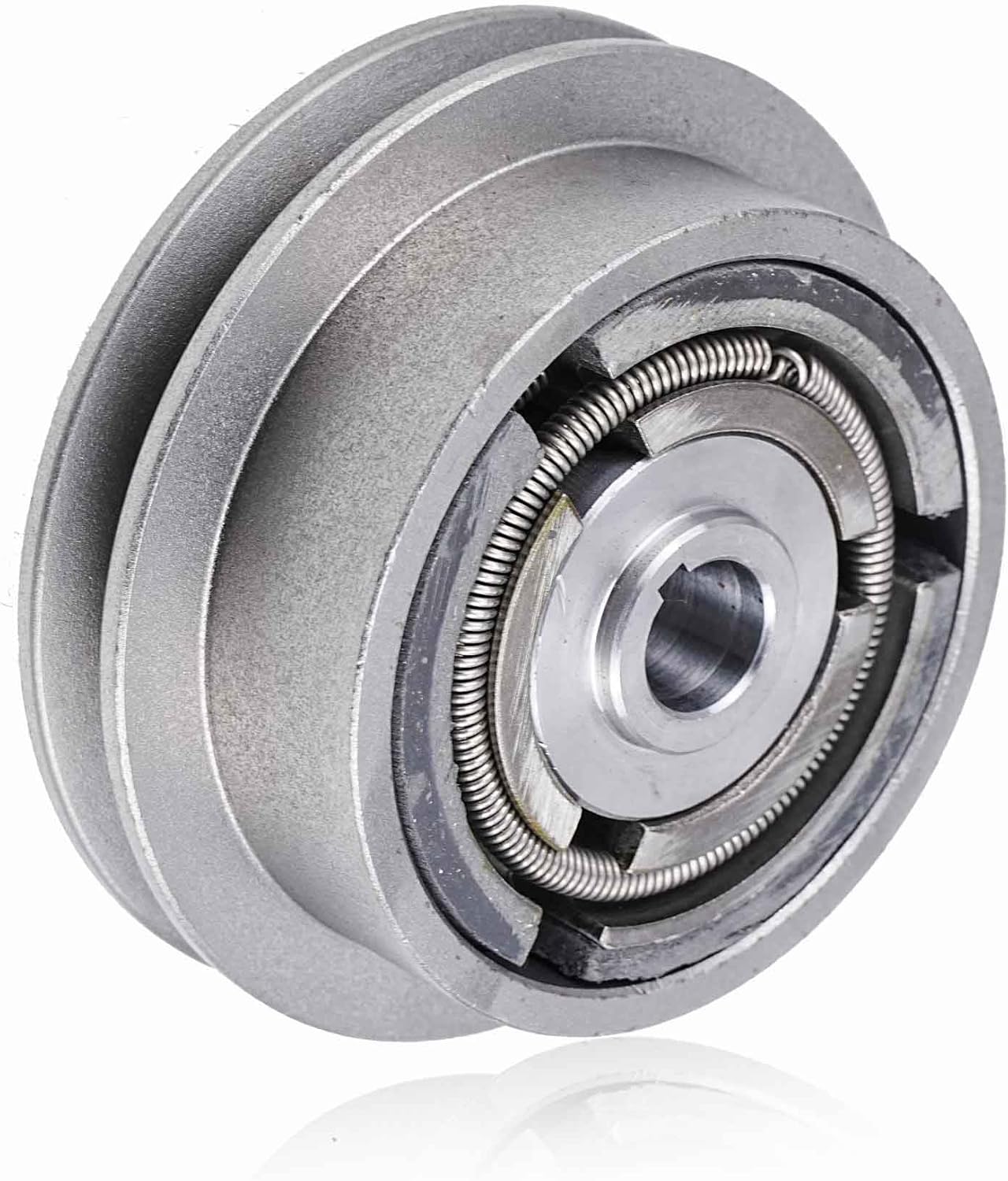 Centrifugal Clutch 5" Single Pulley 1/2" V-Belt 3/4" Bore Compatible with Wacker VP1340 VP1350 VP1750 Plate Compactors, Honda GX160/ GX200 Engine Shafts