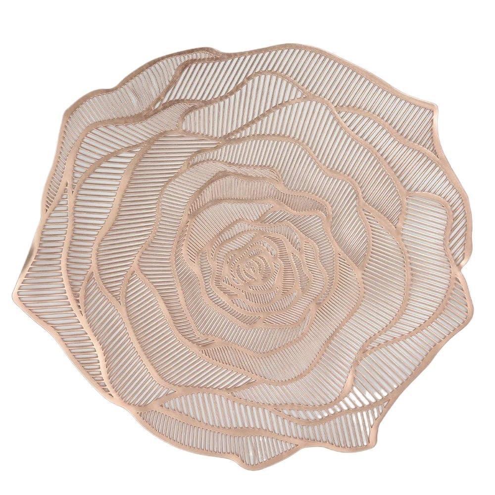 Coussin de table creux imperméable rose anti tache plat