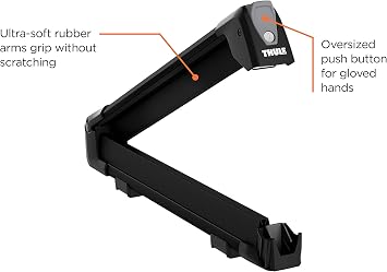 Thule SnowPack Ski/Snowboard Rack, Large (6 Pr/4 Boards), Black | automotive-ski-racks