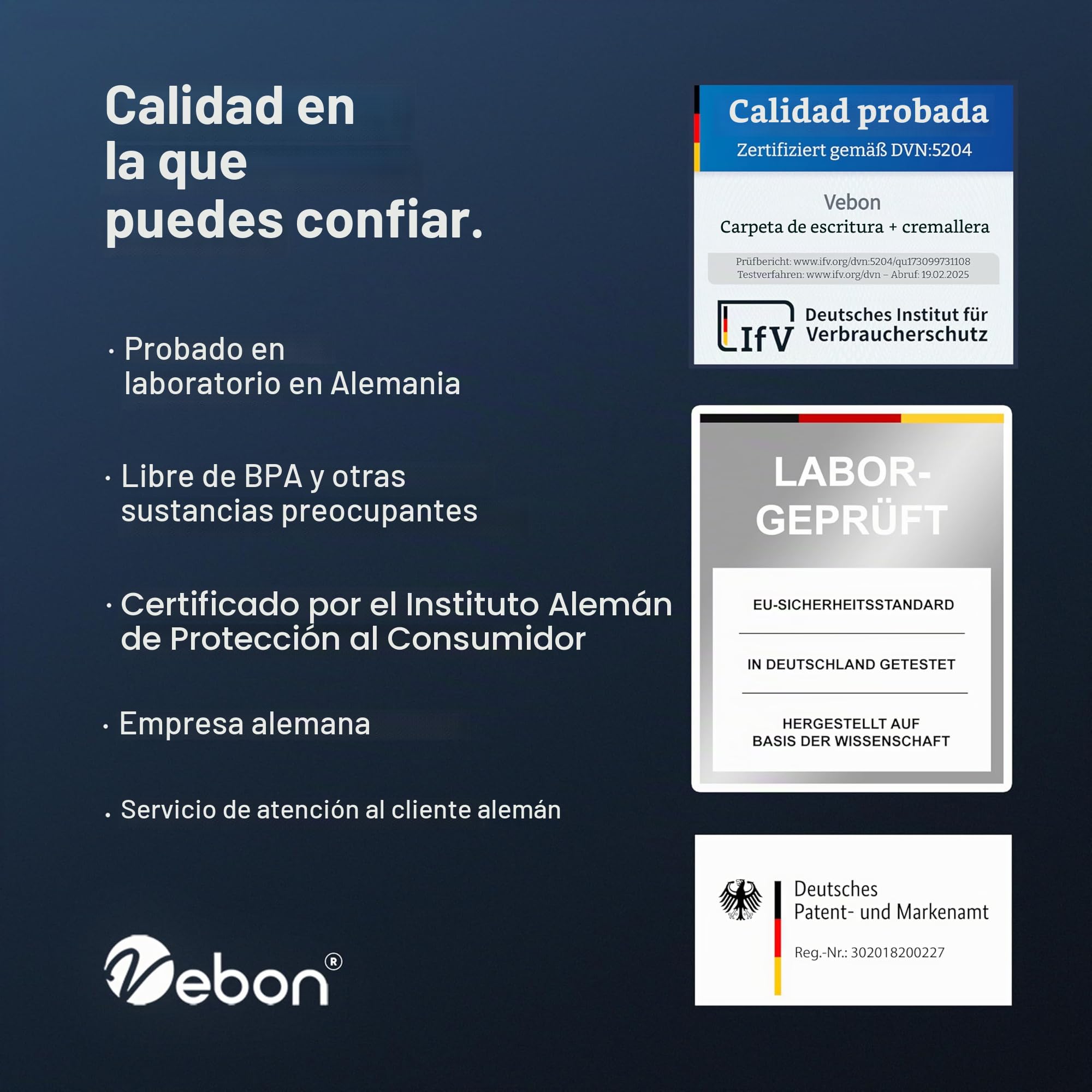 Vebon® Carpeta A4 grande "Roma" doble cremallera + portapapeles, carpeta de conferencias + bolsa para ordenador portátil, espacio extra, Negro Piel Sintética, Gris Fantasma