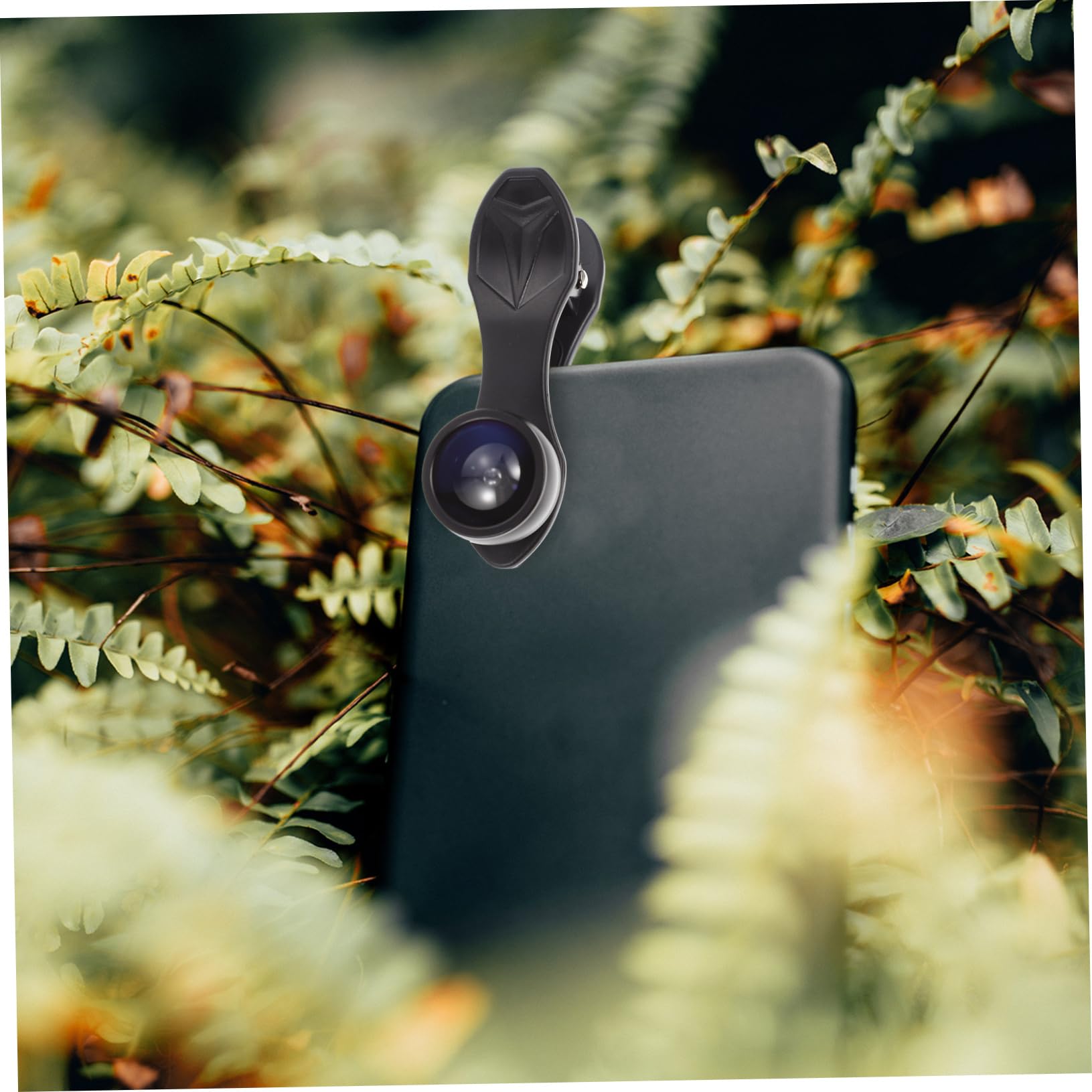 Kit Lenti per Fotocamera Telefono 10 in 1 Nero Clip | Grandangolo e Macro, Lega di Alluminio e Vetro, Portatile per Uso su Smartphone