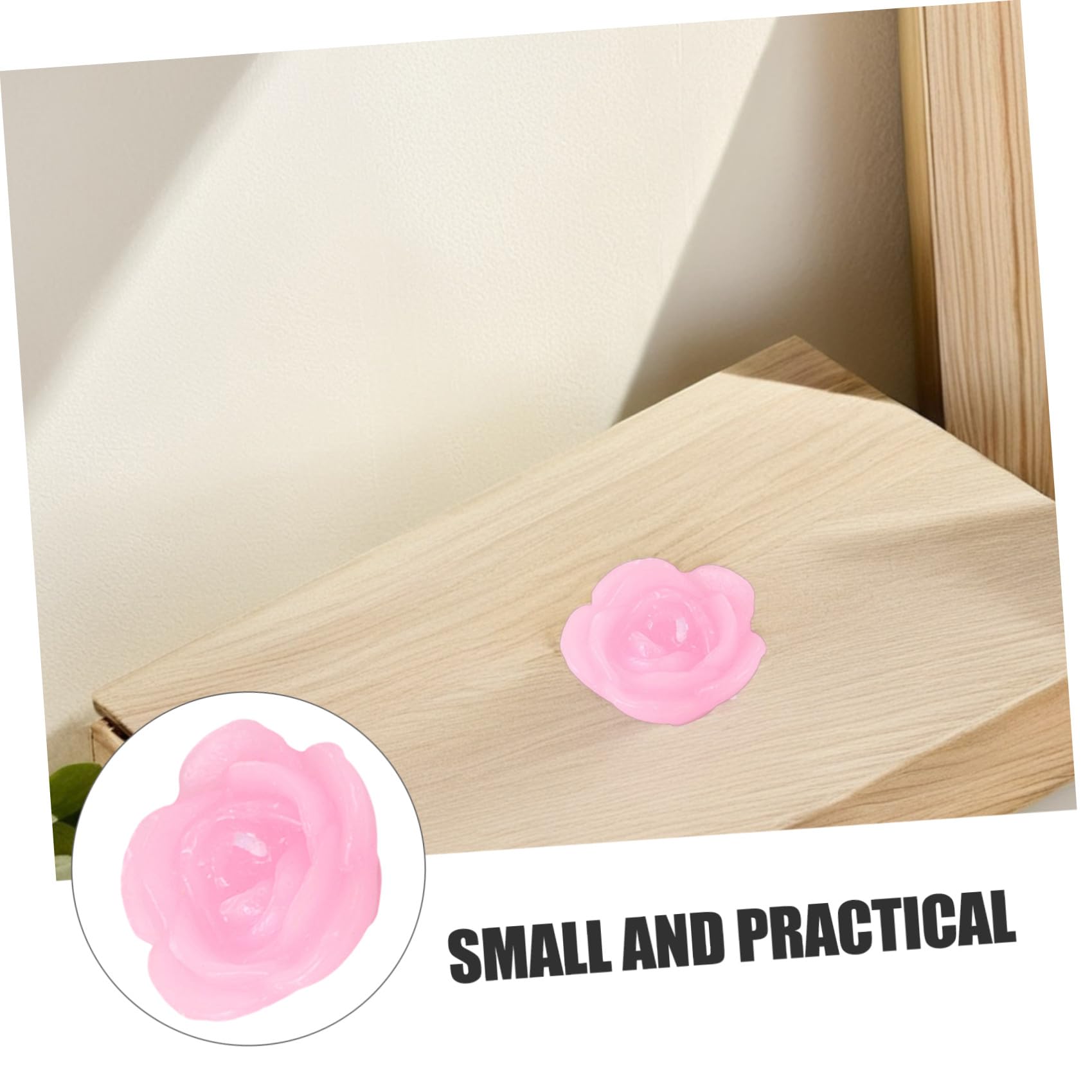 PLAFOPE 3 Sets Schwimmkerzen in Blumenform Paraffin Romantische Dekoration Partyzubehör Festliches Wohnaccessoire 5 Stück X 3