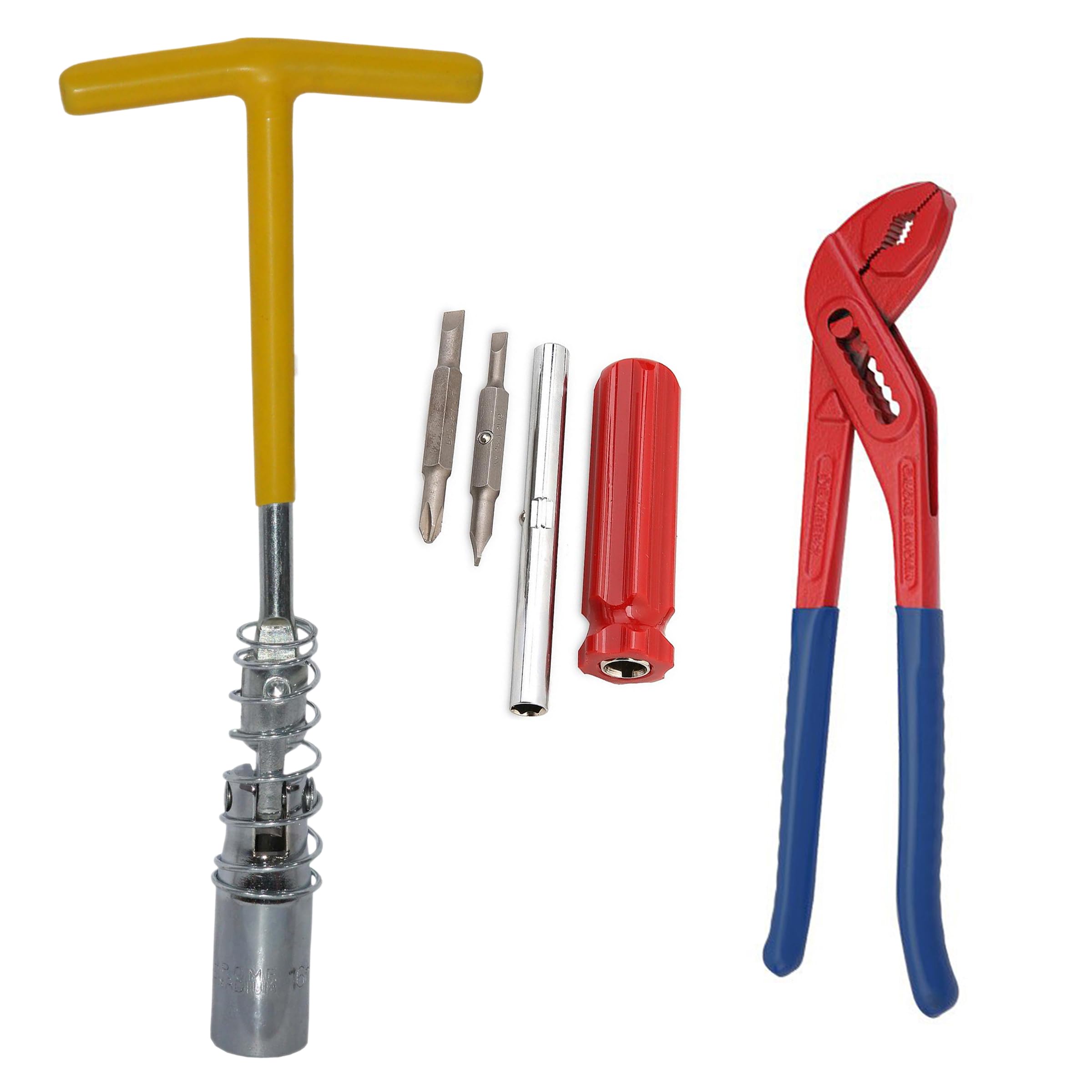 Digital Craft 16MM Spark Plug Wrench with 4-in-1 Screwdriver & Water Pump Plier – Versatile Automotive and Repair Tool Set-image-25