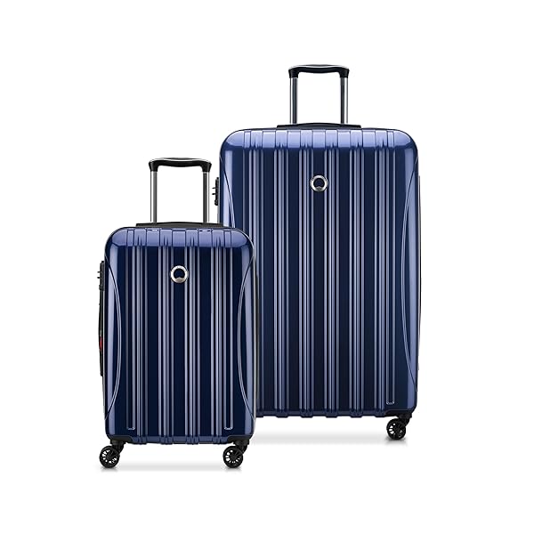 DELSEY PARIS Helium Aero Hardside Expandable Luggage with Spinner Wheels, Blue Cobalt, 2-Piece Set (21/28)