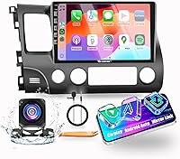Vista 1 de Para Honda Civic 2006-2011 LHD Quad Core 2G+64G CarPlay Android Navegación Automática Android Estéreo GPS Radio Reverse Cámara Pantalla 10 "IPS