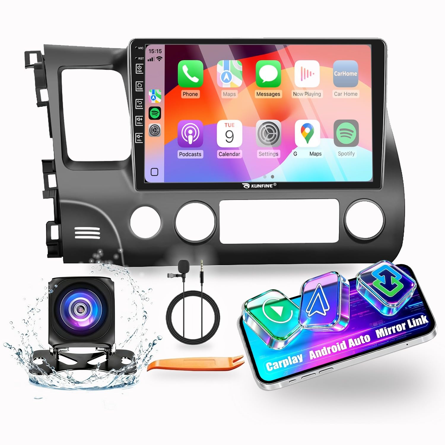 for Honda Civic & for Acura CSX 2006-2011 CarPlay Android Auto