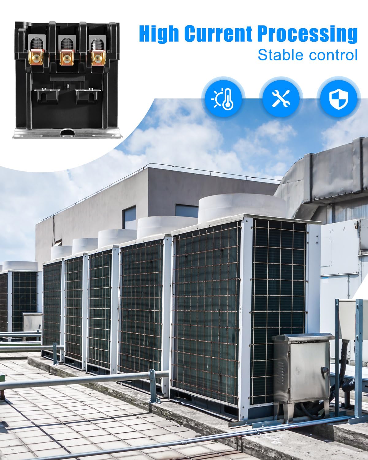24V Coil 60A 3 Pole HVAC Definite Purpose Contactor Relay
