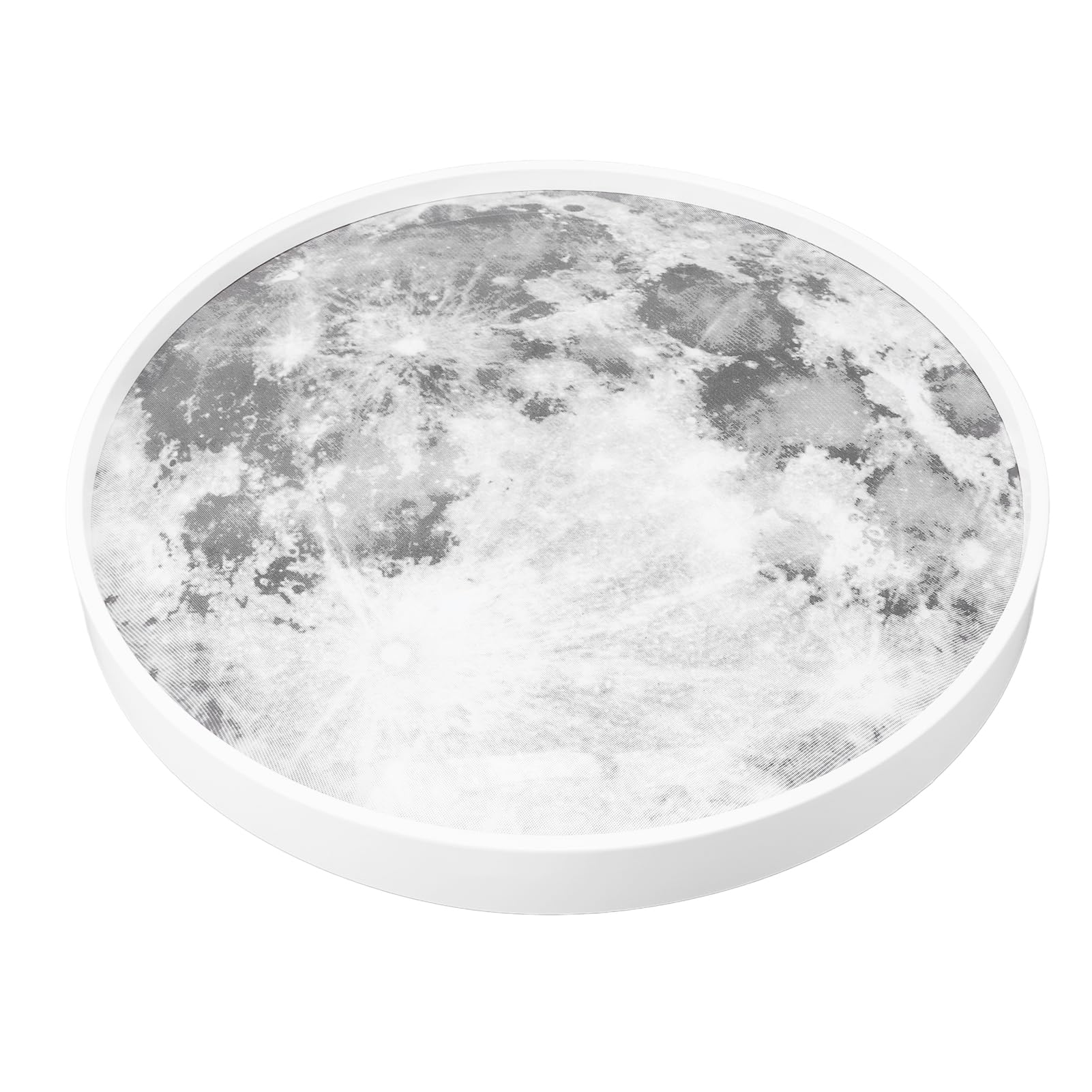 aqxreight Luce del Soffitto a LED F Monte con Controllo Telecomandata Controllo STEPL Dimmeble Moon Affermazione Luce per le Camere da Letto Sogni 18.9 In Luna Bianca Monta Che Serve