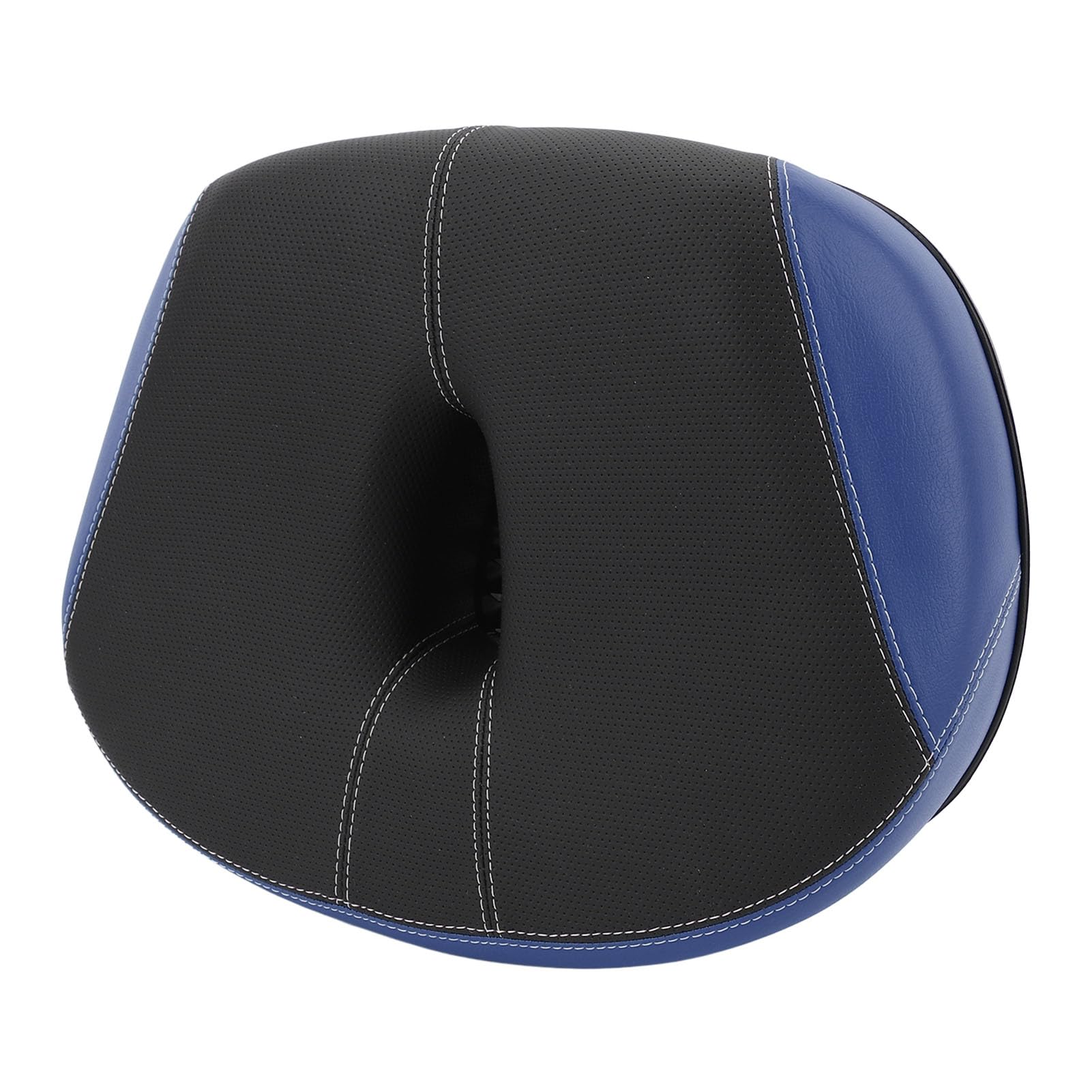 ZASCHMOY Noseless Bike - Wide Saddle Replacement with Thickened Hollow Design for Breathable, Shock-Absorbing Comfort - Ideal City & Mountain Bike Cushion for Men & Women Brown (Blue)
