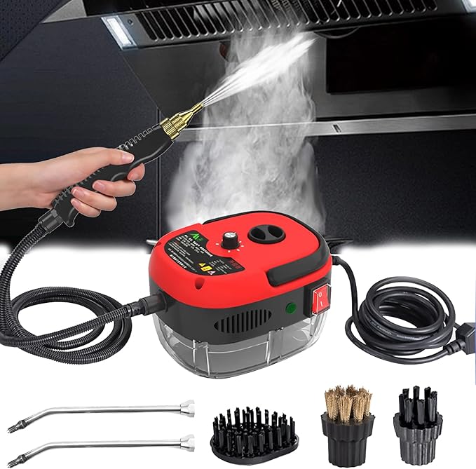 Steamer, 2500W Steam Cleaners Portable Handheld Upholstery Cleaner