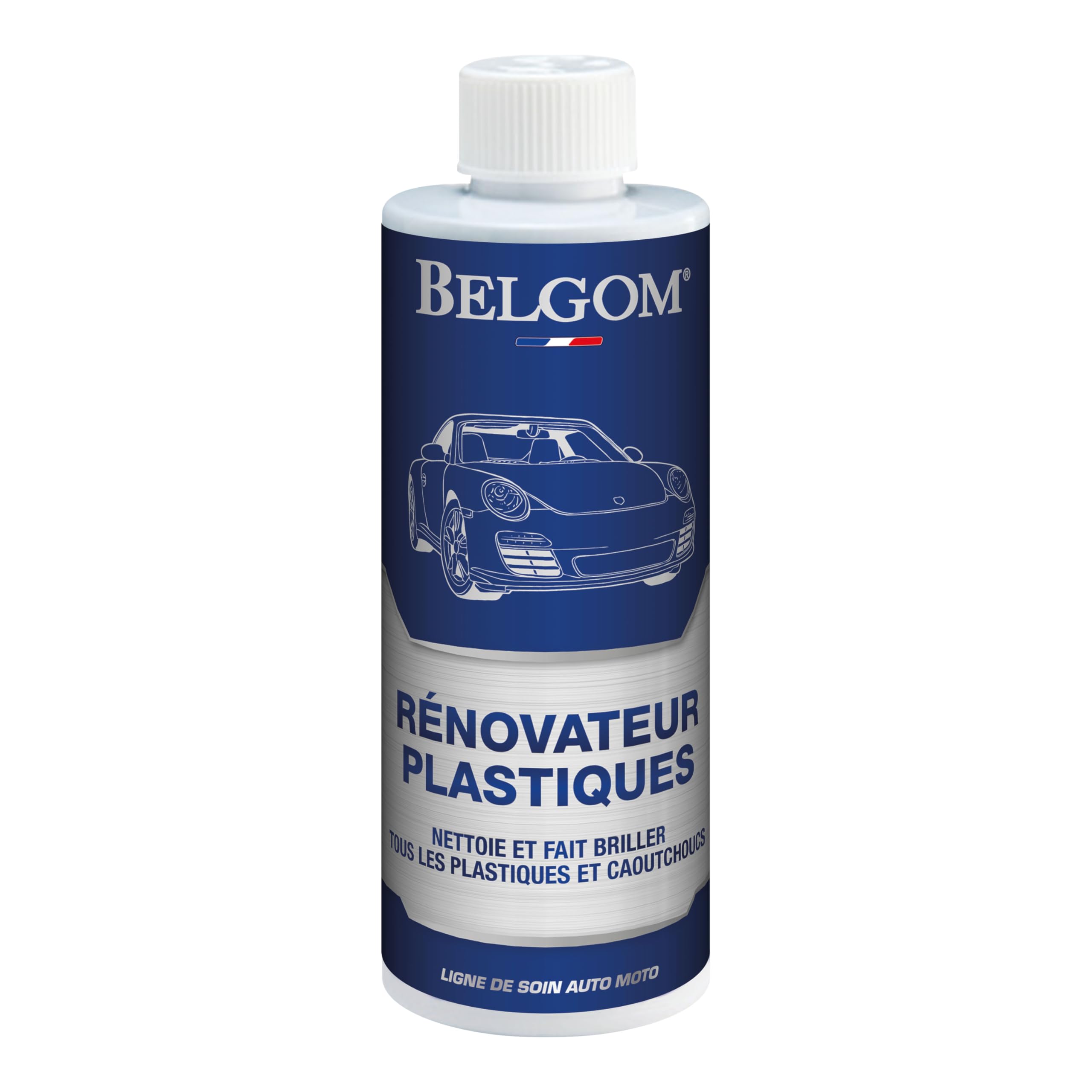 BELGOM 05.0500 rénovateur Plastiques, 500 ML - Il nettoie et Fait Briller l'intégralité des matières Plastiques et des caoutchoucs