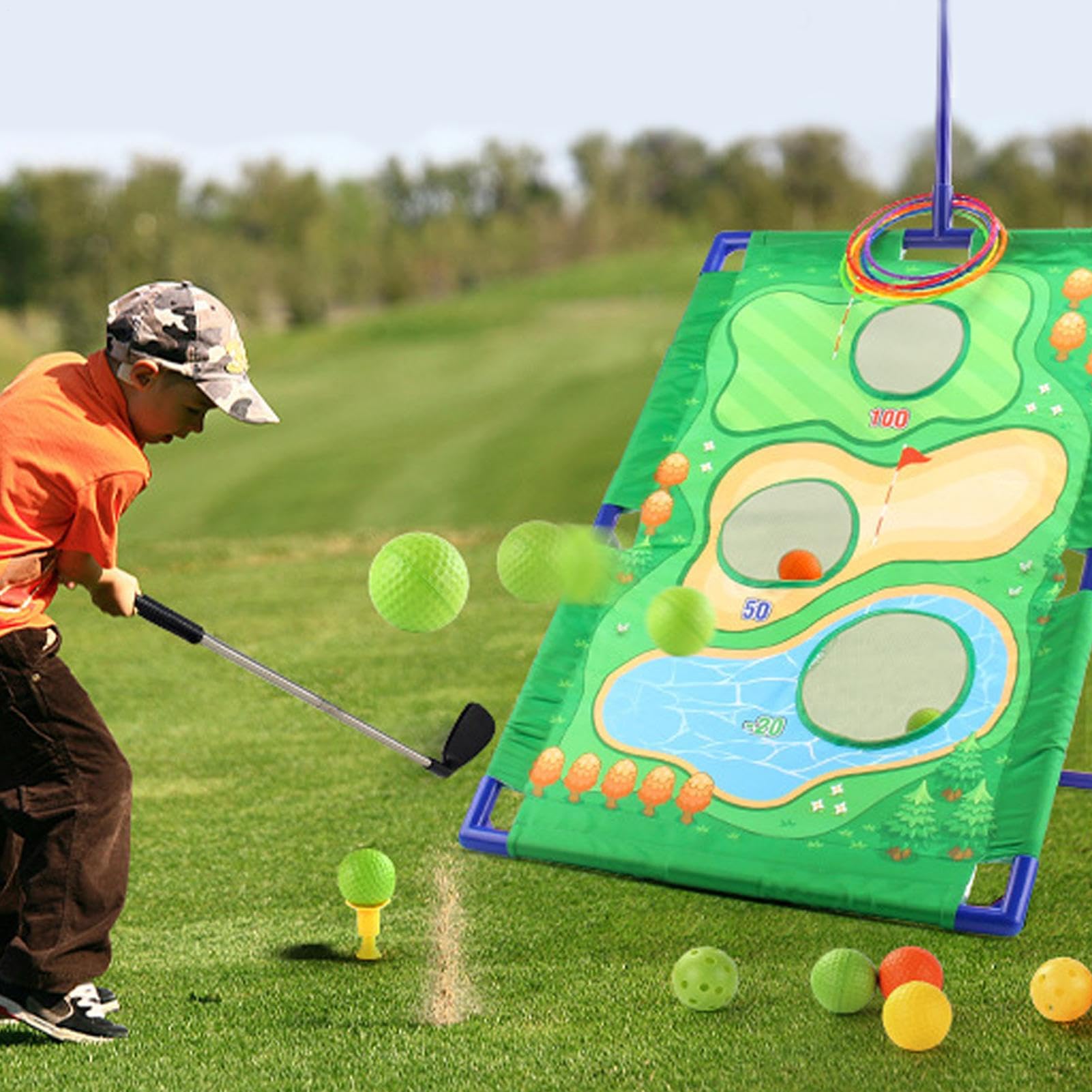 Simulatori Da Golf Per Casa Kit Di Pratica Allenamento, Giocattoli Da | Attrezzatura Da Allenamento Golf E Di Chipping Attrezzatura da Esterno per Pratica e Allenamento Casa Giardino e Cor