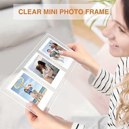 Vista 39 de WOGOZAN Mini marcos de fotos de 3 pulgadas para Fujifilm Instax Mini 12/11/99/90/9/8/7+/EVO Classic Polaroid 2.15 x 3.4 pulgadas, tamaño cartera