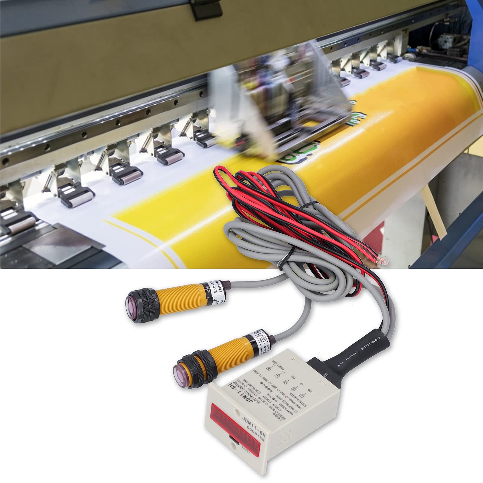 LED Electronic Counter, Induction Counter Anti-interference for Chemical Textile Machinery Agriculture(AC220V, )