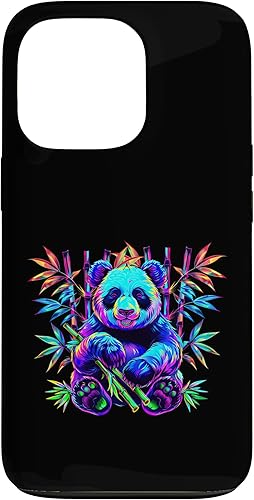 Miniatura 10 de iPhone 16 Streetwear synthwave 80s 90s retro cute boys panda bamboo Case