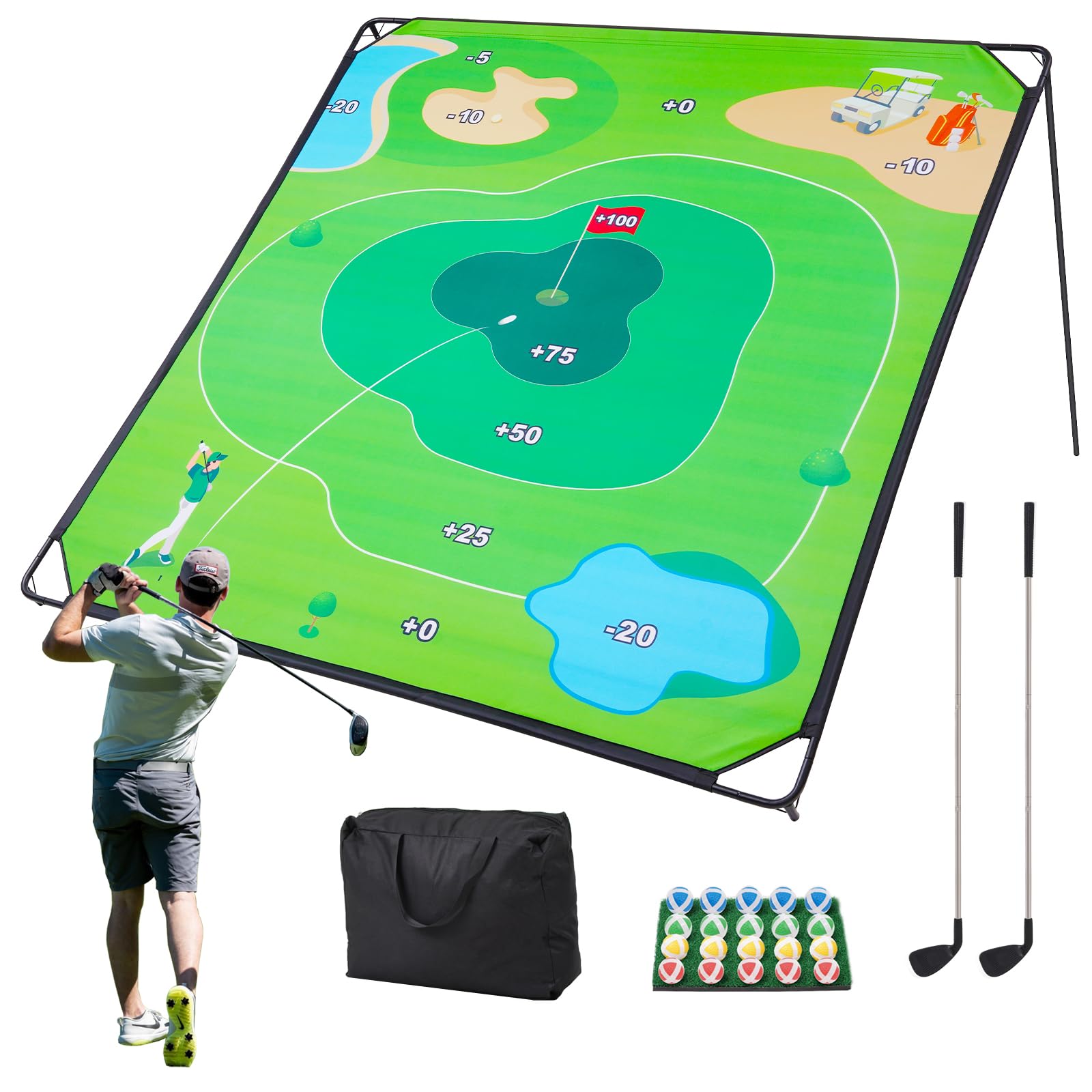 best golf simulator hitting mat