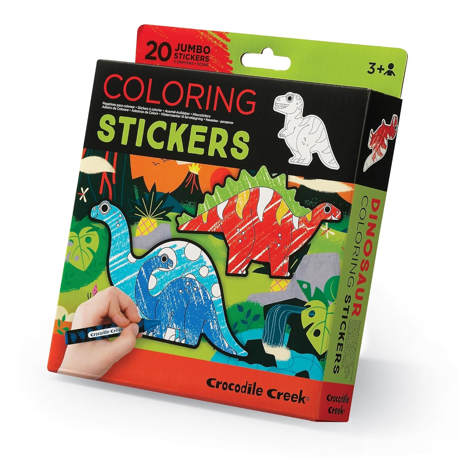 Crocodile Creek Coloring Stickers/Dinosaurs