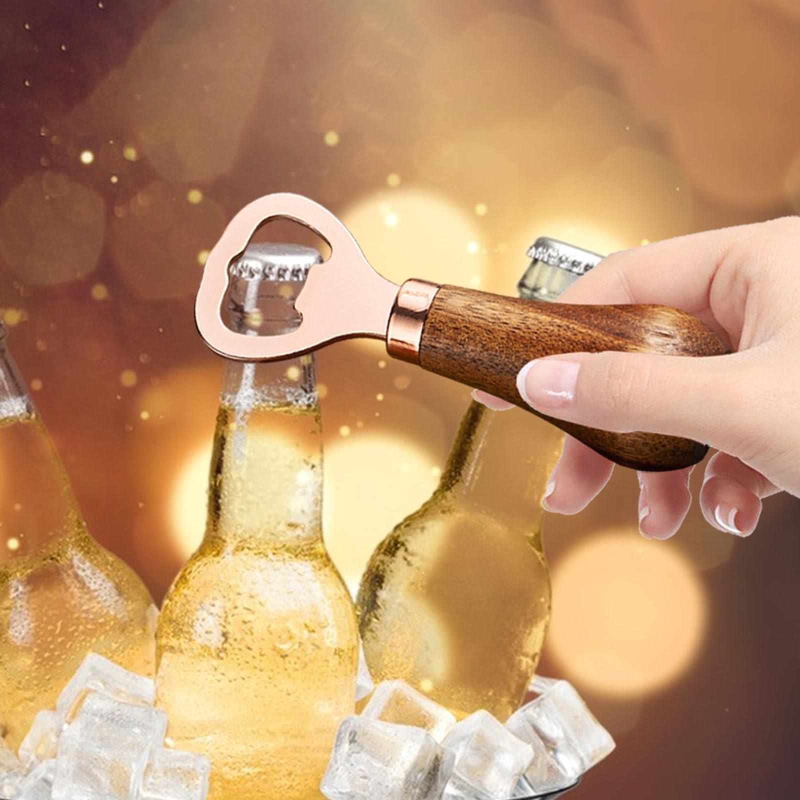 Baoblaze Flaschenöffner Multifunktional - Dosenöffner Mit Griff Rosa