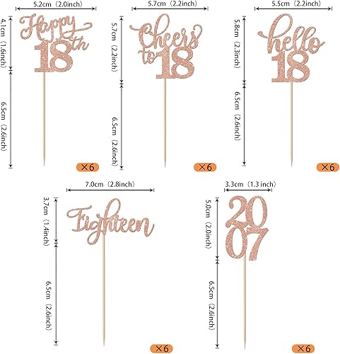 Miniatura 114 de Rsstarxi Paquete de 30 adornos para cupcakes de 15 cumpleaños con purpurina Mis Membrillo 15 desde 2010 Feliz 15º Cupcake Toppers Quince Cheers to