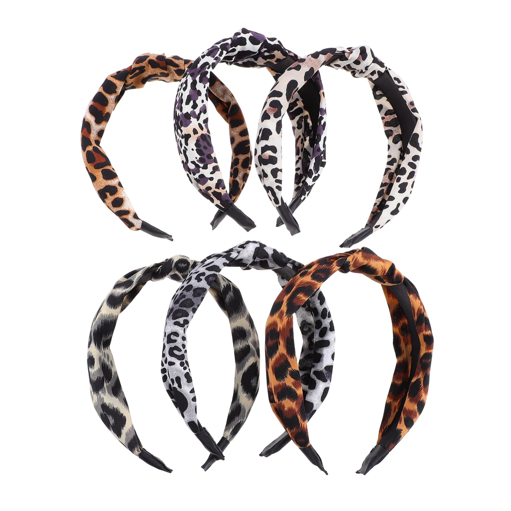 Mikinona 12pezzi Fasce Per Leopardate Incrociato Accessori Per Per e Ragazze Per Cerimonie e