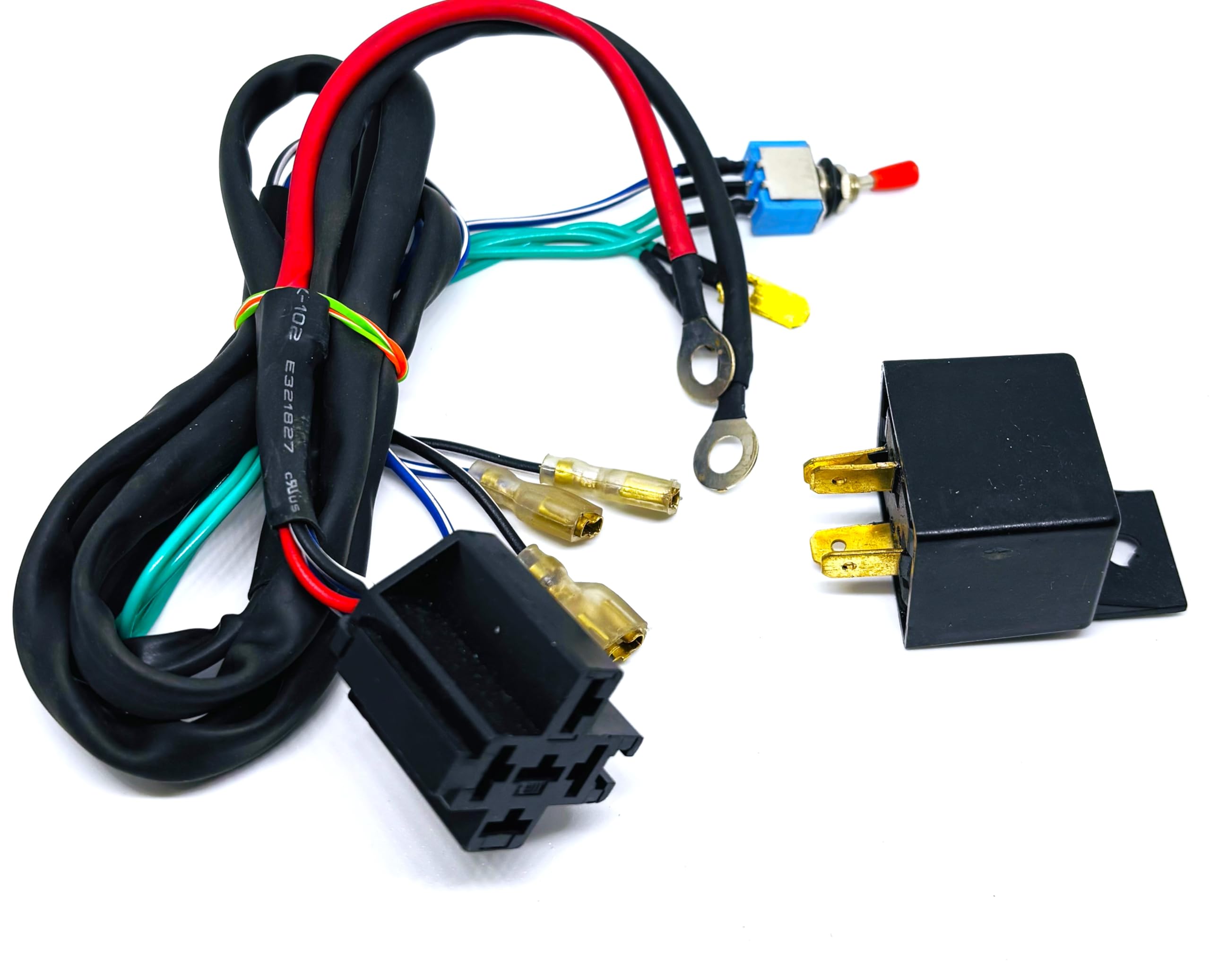 Universal 12V Dual Horn Wiring Harness kit with 4-pin relay for Motorcycles-image-33