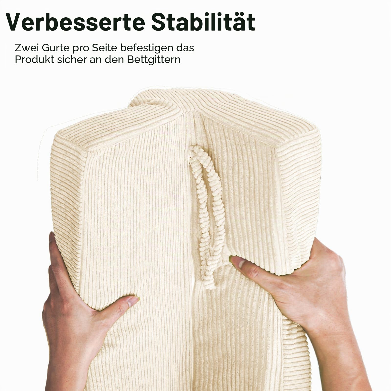 AEOCOO Bettkantenschutz für Kinderbetten 70 cm – weiche Memory-Schaum Bettumrandung, Rausfallschutz & Stoßschutz, geruchsarm, Abnehmbarer waschbarer Bezug