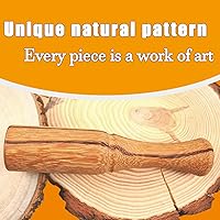 Vista 5 de Mazo de madera para tallar madera, mazo de madera de 10 onzas, mango ergonómico y cómodo que reduce la fatiga de la mano, la cabeza de madera