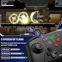 Vista 4 de Wireless Switch Controller for Nintendo Switch 2/Switch1/Lite/OLED Controller, Switch Controller with a Mouse Touch Feeling on Back Buttons, Extra