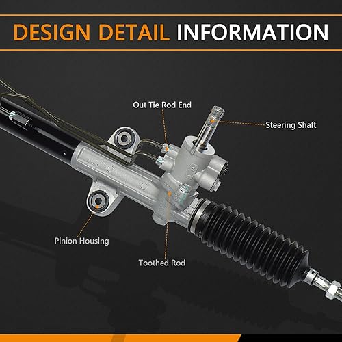 Miniatura 5 de Soporte de dirección asistida y piñón para Honda Accord Sedán 1998-2002, para Honda Accord Coupe 2000-2002, para Acura CL 2001-2003 Rack hidráulico