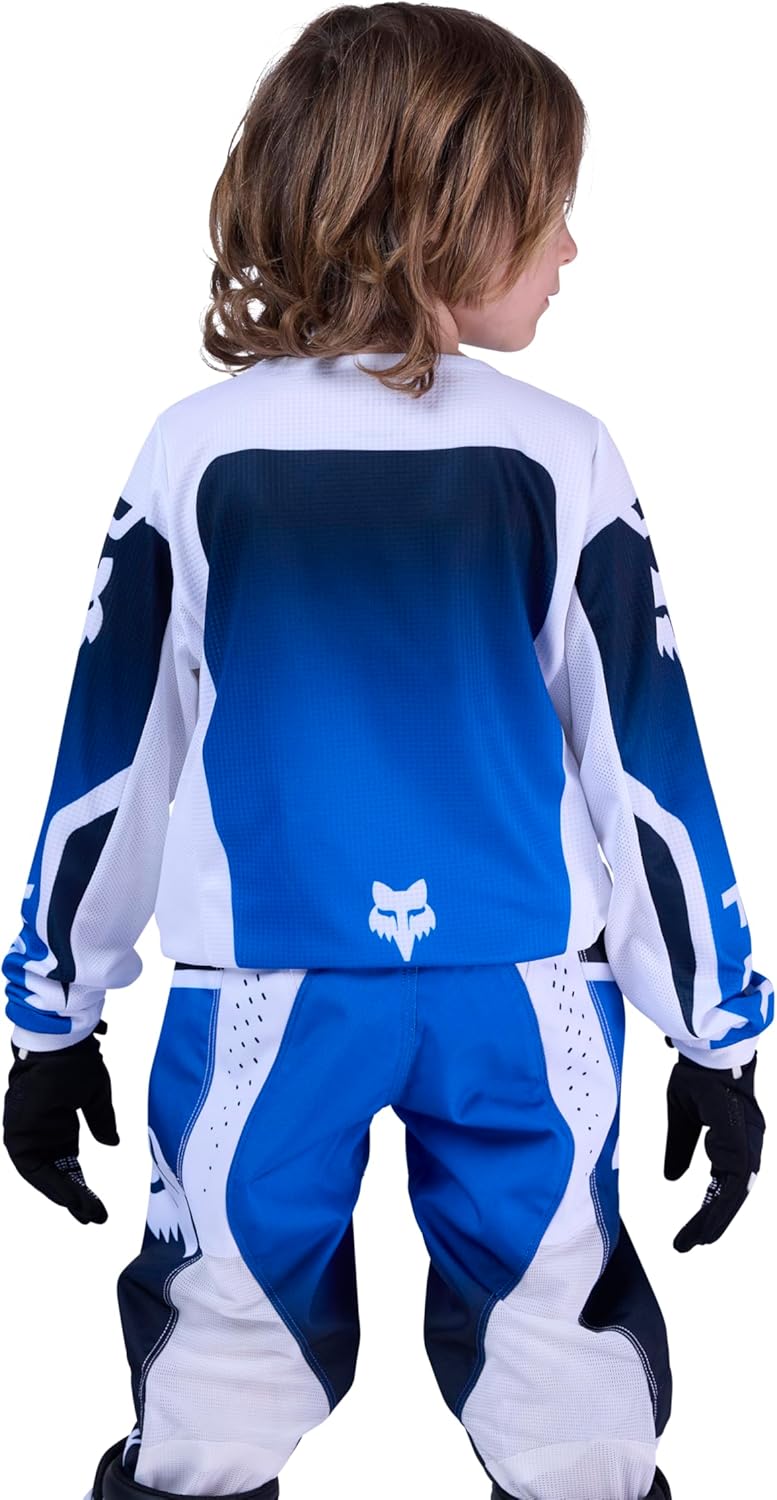Fox Racing Youth 180 Motocross Dirt Bike Jersey, Blue, Large - Image 2