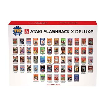 Atari Flashback X Deluxe Retro Console 120 Built-in Games - 2 Wired Controllers - HD HDMI Port - Plug n Play
