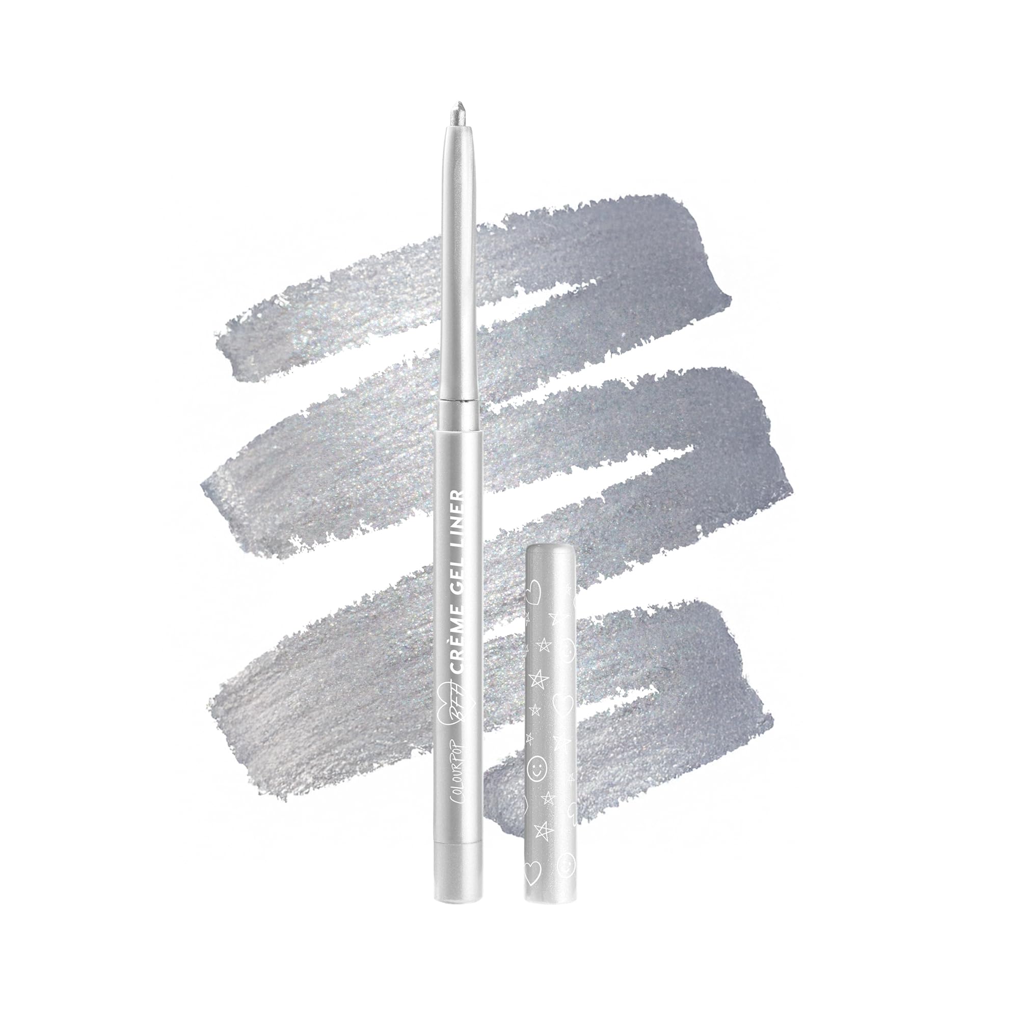 ColourPop Crème Gel Waterproof Eyeliner - 18HR Wear, Ultra-Pigmented Eyeliner Pencil with Matte & Metallic Finishes - Smudge-Proof, Vegan & Cruelty-Free - Kicker (0.01 oz)