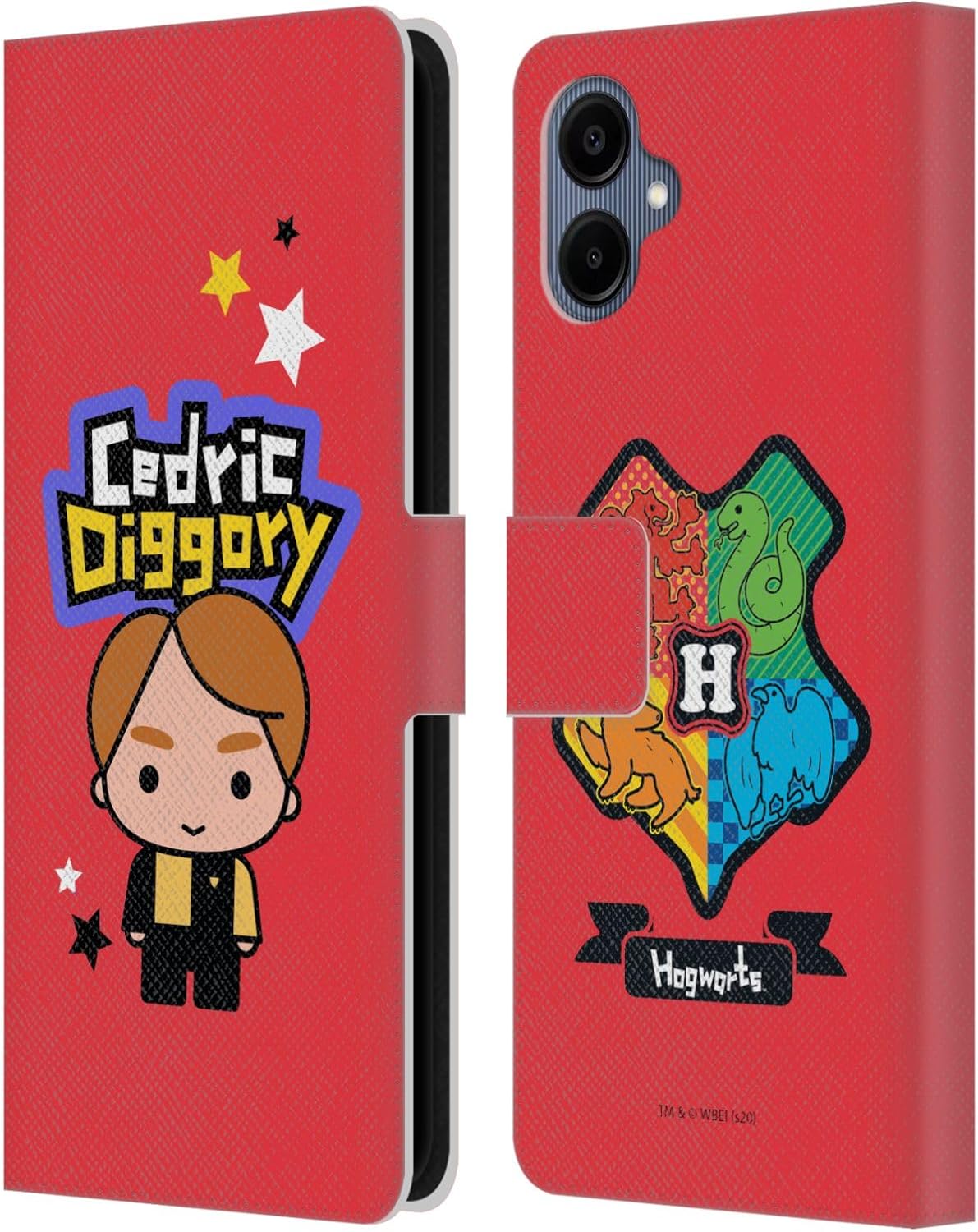 Head Case Designs Officially Licensed Harry Potter Cedric Diggory Deathly Hallows XXVIII Leather Wallet Case Compatible with Samsung Galaxy A06 4G / 5G