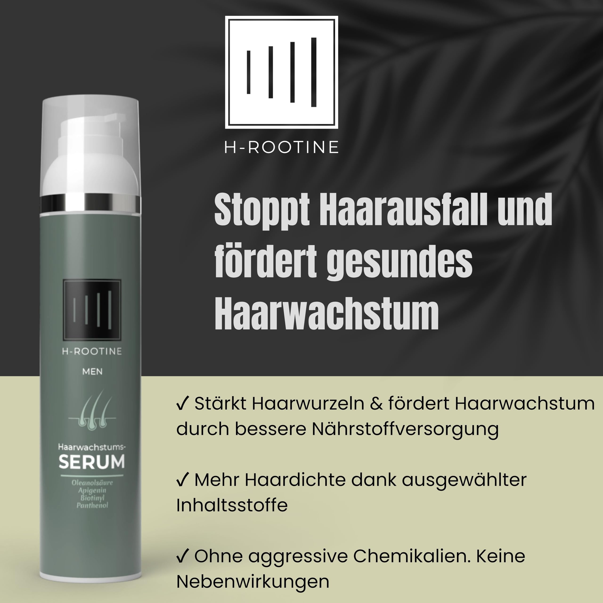 Haarserum für Männer (100ml) • Haarwuchsmittel Männer • Stoppt erblich & hormonell bedingten Haarausfall* • Fördert Haarwachstum (Haarserum MEN 100ml (2er-Set))