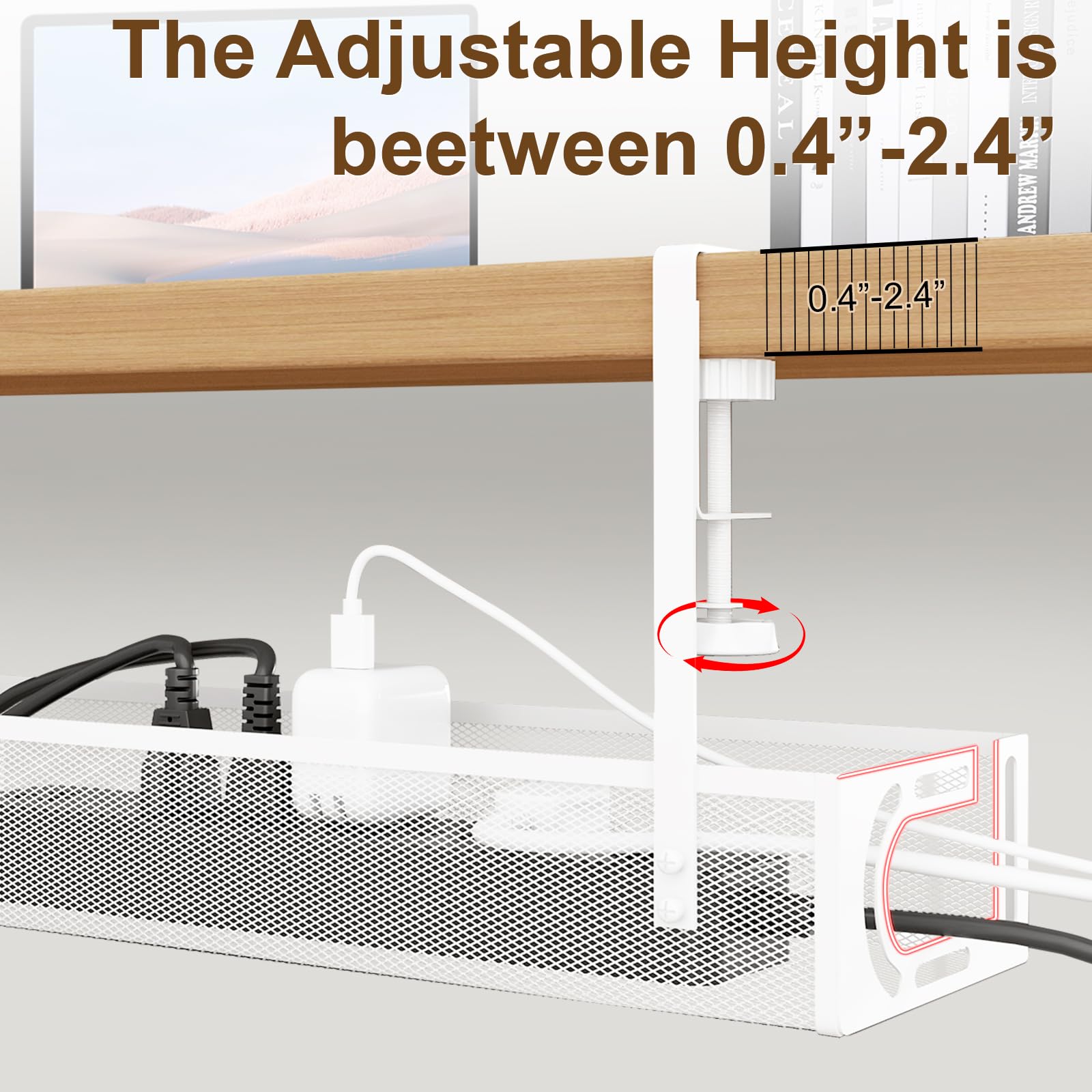 Under Desk Cable Management Tray 2 Pack - Image 3