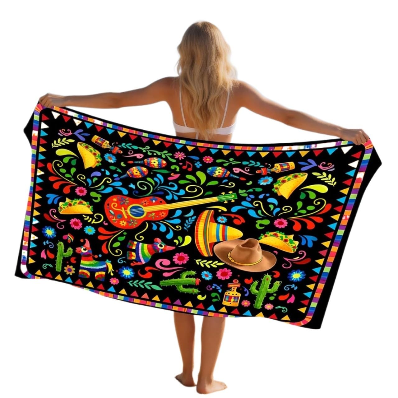 LYVQZPWLR Microfibre Beach Towel， Microfibre Beach Towel Multicolor Multiple Sizes Quick Dry Lightweight For Adults Travel(100x200 cm)