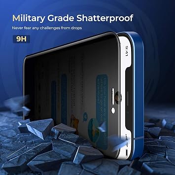 İphone 11 Pro Max/X Max/XS Max için Hayalet Ekran Koruyucu Yandan Görünmeyen Ekranı Tam Kaplayan Gizlilik Filtreli Görünmez 6D ince Cam Ekran Koruma