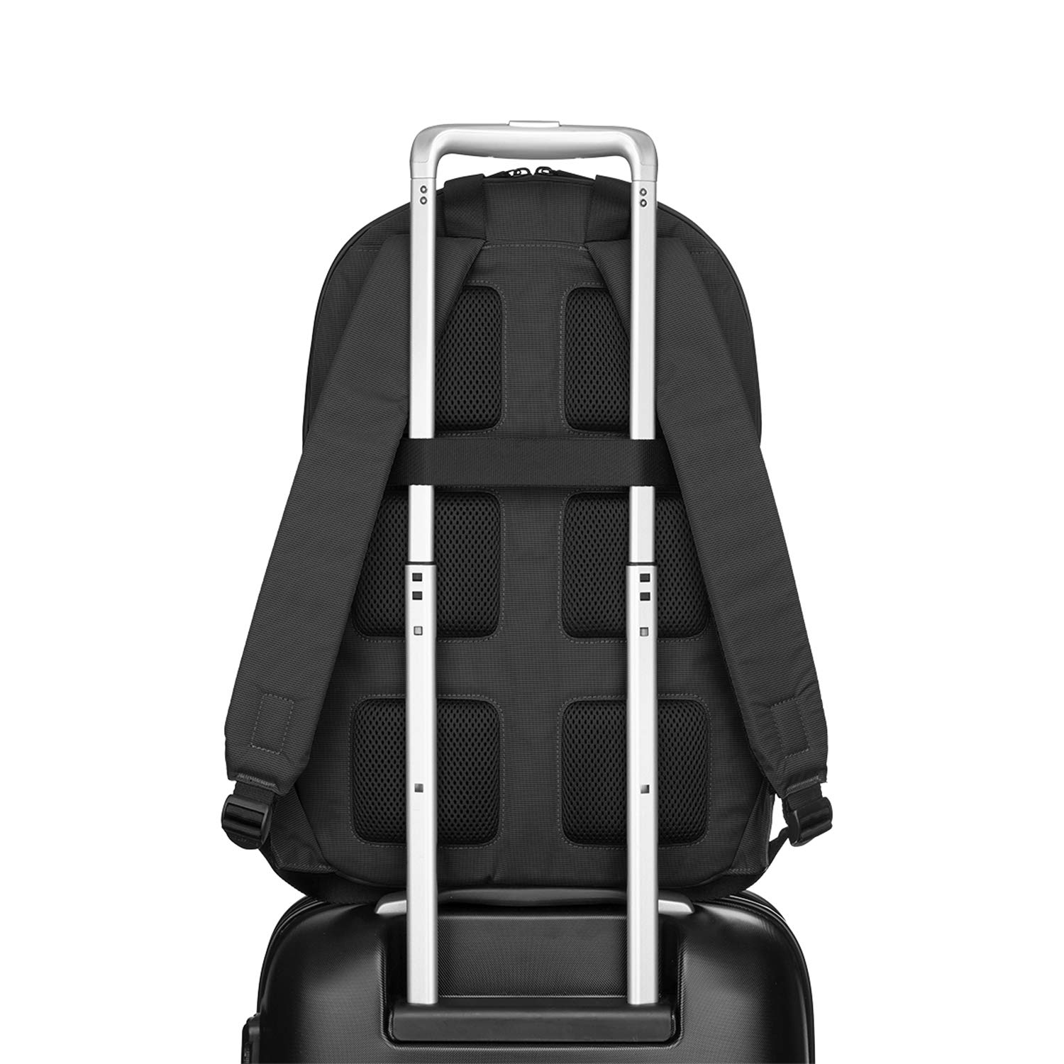 Moleskine Rucksack Metro Kollektion, Laptoprucksack Kompatibel mit Tablet, Notebook, iPad bis zu 15" mit speziellem Fach, Unisex, 31 x 47 x 13 cm, Schwarz
