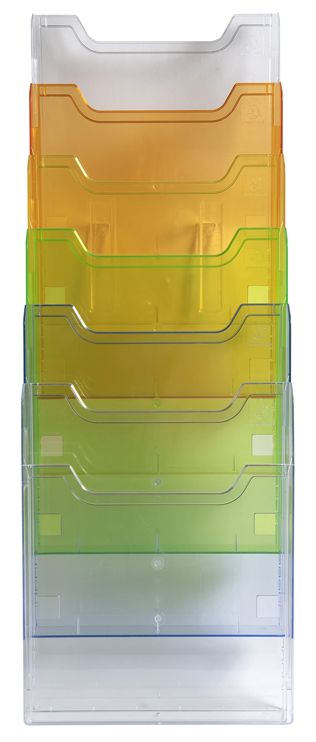 Exacompta Distributeur de Prospectus Vertical 5 Compartiments A4 Cristal