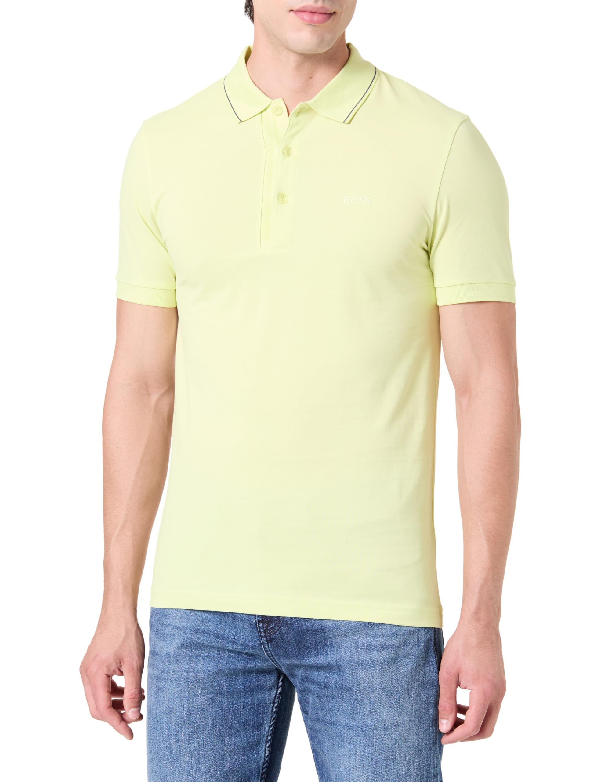 BOSS Men's Polo Shirt, 337light/pastel Green, XL