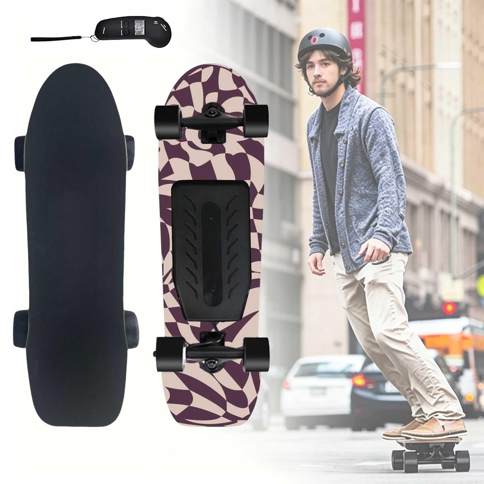 aallwwsso Electric Skateboard With Remote, Single/Dual Motor Electric Longboard Skateboard, 24/45 Km/H, 26/24 Km Range, Ip54 Waterproof Skateboard Adult For Commuting,Teens And Beginners dualdrive-F