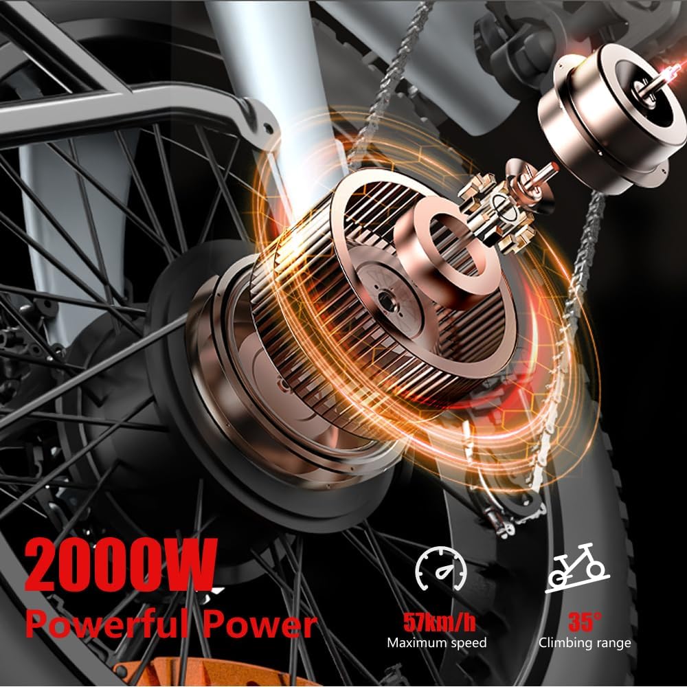 2000W Powerful Motor of HX Q3 Electric Bike